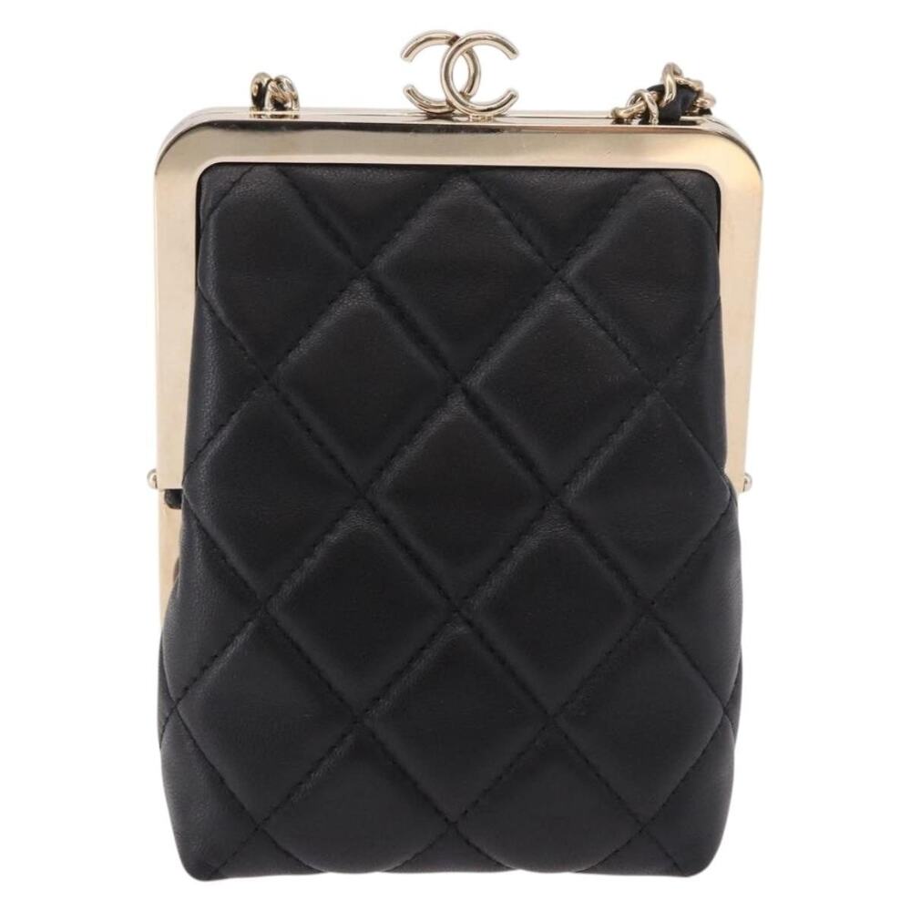 Chanel Matelasse Chain Shoulder Bag Black